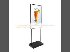 43 inch treo màn hình hiển thị quảng cáo độ sáng cao 200W cho cửa sổ cửa hàng
