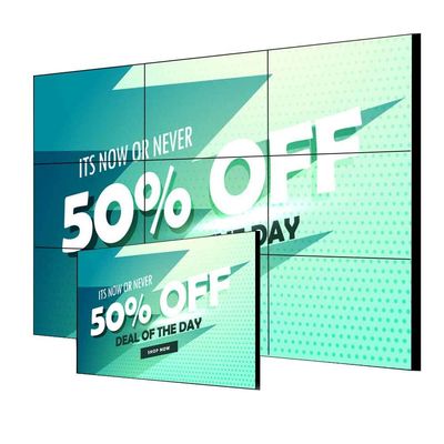 Ultra Narrow Edge UHD LCD Splicing Screen 55 Inch 3,5mm Hiển thị tường video trong nhà