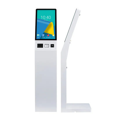 22 Inch Kiosk Tự Động Thanh Toán Robot Tự Phục Vụ Siêu Bền Màn Hình Cảm Ứng Tuân Thủ ADA Dành Cho Trạm Nhiên Liệu