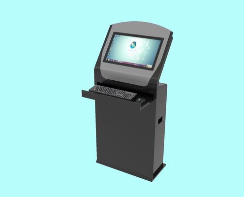 19 inch sàn đứng màn hình cảm ứng Kiosk tự phục vụ để thu vé với màn hình tương tác