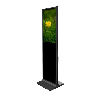 Kiosk màn hình cảm ứng dung lượng đứng tự do 32 inch với màn hình hiển thị dọc và máy đọc thẻ