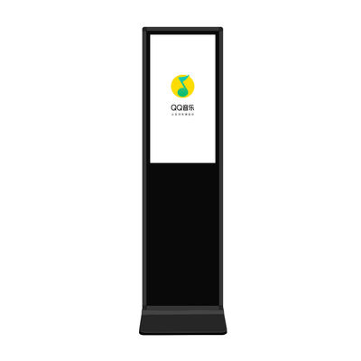Kiosk màn hình cảm ứng dung lượng đứng tự do 32 inch với màn hình hiển thị dọc và máy đọc thẻ