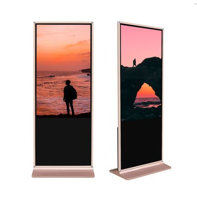 Màn hình cảm ứng tự đứng 55 inch với độ phân giải 1920x1080 và màn hình cảm ứng hồng ngoại cho quầy làm thủ tục tự động tại sân bay