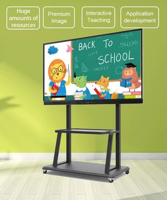 Bảng trắng tương tác kỹ thuật số 86 inch với độ phân giải 3840x2160 và cảm ứng hồng ngoại cho các ứng dụng bảng thông minh