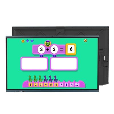 Bảng trắng tương tác 86 inch độ phân giải 4K với 20 điểm cảm ứng hồng ngoại thông minh cho giảng dạy