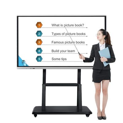100 inch 4K UHD Interactive Whiteboard với 20 điểm Multi-Touch Smart Board cho lớp học