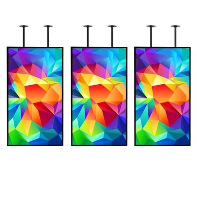 Màn hình LCD độ sáng cao 75 inch 3000nits Ánh sáng mặt trời có thể đọc màn hình kép Digital Signage cho quảng cáo cửa sổ