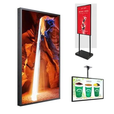 Màn hình quảng cáo LCD 55 inch 16:9 Độ sáng cao, Trình phát video với độ sáng 2000cd/m2 cho cửa hàng