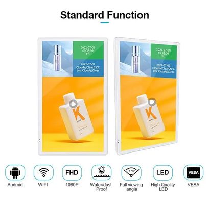 Màn hình quảng cáo thang máy hợp kim nhôm 50W với biển báo kỹ thuật số độ phân giải 1920x1080