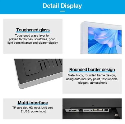 Màn hình quảng cáo thang máy hợp kim nhôm 50W với biển báo kỹ thuật số độ phân giải 1920x1080