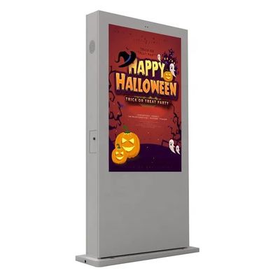Không thấm nước IP65 ngoài quảng cáo màn hình hiển thị độ sáng cao Player 55 Inch
