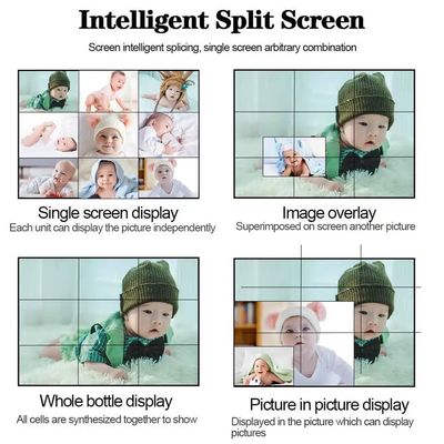 55 inch 0,88mm LCD Splicing Wall Ultra Narrow Edge TV Bộ điều khiển bộ xử lý tường