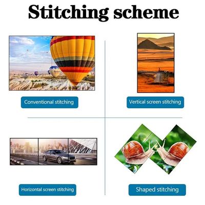 65 inch độ phân giải 4K LCD Splicing Wall với Bezel 3,5mm cho màn hình tường video độ nét cao