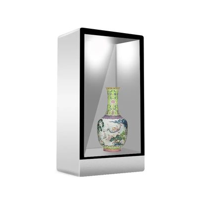 55 Inch Tủ trưng bày LCD trong suốt với độ phân giải 1920x1080 và màn hình cảm ứng 10 điểm