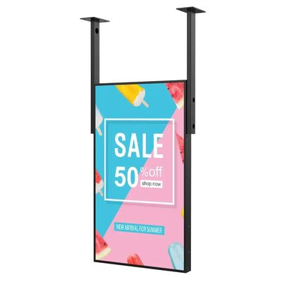 Màn hình quảng cáo LCD kim loại với độ sáng cao 1500 nits và được chứng nhận ROHS cho biển báo kỹ thuật số thương mại
