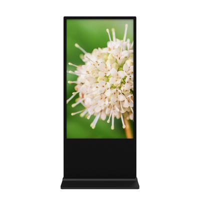 Màn hình quảng cáo LCD đứng trên sàn thẳng đứng 75 inch với độ phân giải 4K và hệ điều hành Android
