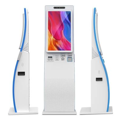 Màn hình cảm ứng bề mặt cong ODM Kiosk tự phục vụ 23,6 inch Với máy quét mã QR