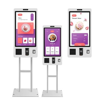 Tự phục vụ màn hình cảm ứng đặt hàng Kiosk 21,5 Inch 24 Inch 27 Inch tường gắn