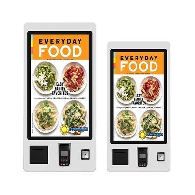 21.5 inch tường gắn màn hình cảm ứng dung lượng tự phục vụ đặt hàng kiosk