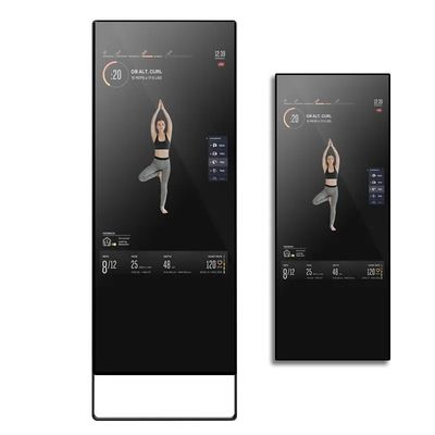 43 Inch Gương Thông Minh Tập Thể Dục với Android 7.1 RK3288 và Màn Hình Quảng Cáo LCD Tùy Chỉnh Độ Sáng