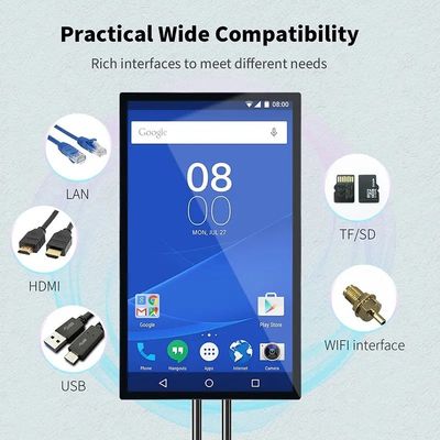 Công nghiệp Capacitive màn hình cảm ứng màn hình hiển thị LED LCD Độ sáng cao 43 Inch