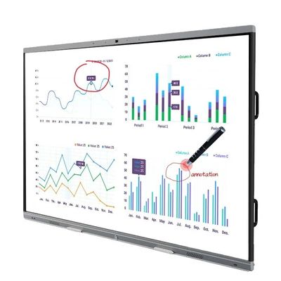 Màn hình bảng màu tương tác LCD kỹ thuật số đa phương tiện 85 inch cho phòng họp