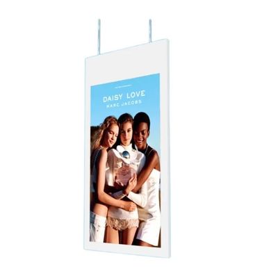 43 inch màn hình kép màn hình quảng cáo độ sáng cao với màn hình cửa sổ treo 700 Nits