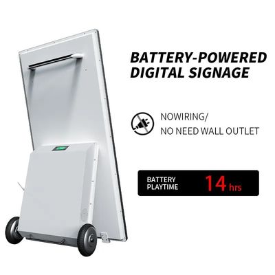 Màn hình quảng cáo ngoài trời kỹ thuật số màn hình 43 inch pin chạy 1500 nits