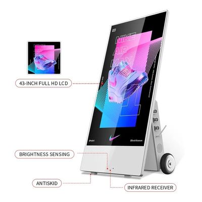 Màn hình quảng cáo ngoài trời kỹ thuật số màn hình 43 inch pin chạy 1500 nits