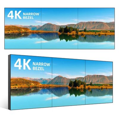 Nội thất LCD Splicing Wall 55 Inch Touch Screen Video Bức tường Bezel Quảng cáo hiển thị
