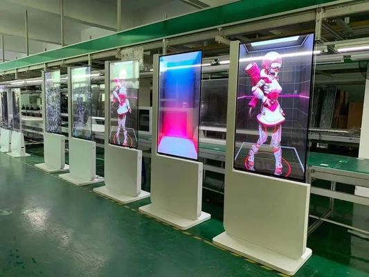 Tấm màn hình LCD trong suốt 55 inch với độ phân giải 1920 x 1080 và màn hình OLED đứng sàn