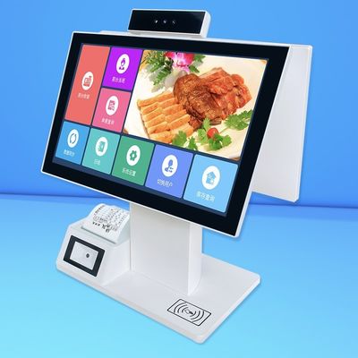 Máy bán hàng tự phục vụ màn hình cảm ứng đặt hàng kiosk màn hình kép máy thu ngân