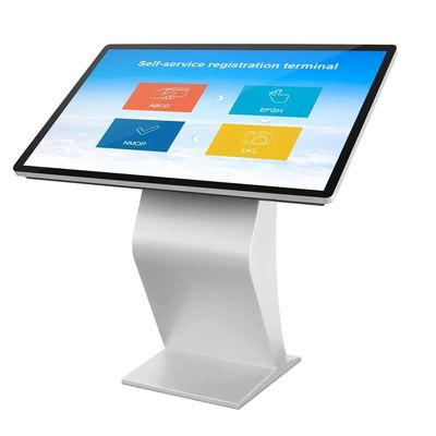 Kiosk kỹ thuật số màn hình cảm ứng vỏ kim loại với độ phân giải 1920x1080 và loa tích hợp