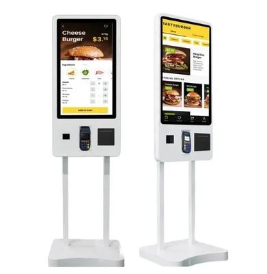Màn hình cảm ứng kỹ thuật số Kiosk 32 inch với hệ điều hành Windows 10 và vỏ kim loại cho dịch vụ tự phục vụ tương tác