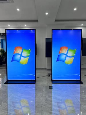 75 inch Đứng sàn Màn hình quảng cáo toàn màn hình 178° góc nhìn 450cd/m2 Độ sáng