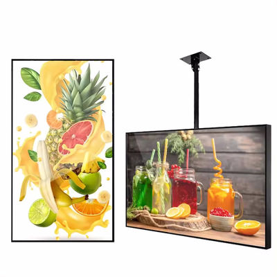 Hiển thị quảng cáo độ sáng cao với độ sáng 3000 Nits cho bảng hiệu kỹ thuật số cửa sổ có phạm vi nhiệt độ rộng và cài đặt treo