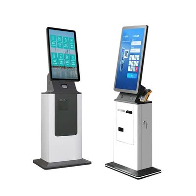 Kiosk tự phục vụ màn hình cảm ứng tùy biến với máy phát thẻ động cơ và thiết kế bảo trì thấp