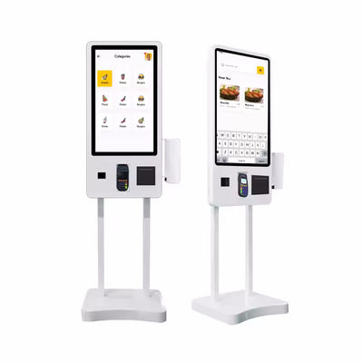 Kiosk tự đặt hàng an toàn cao với pixel 0,63mm và góc nhìn 178 ° cho các giao dịch an toàn