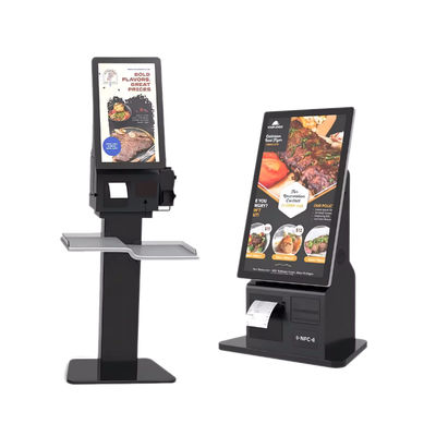 Kiosk tự đặt hàng trên bàn với nhận dạng giọng nói và logo tùy chỉnh