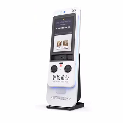 Kiosk tự phục vụ kiểm tra với máy đọc thẻ máy móc để kiểm tra hợp lý