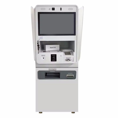 Kiosk nhận dạng khuôn mặt tự phục vụ với máy quét 1D / 2D cho nhà hàng / sân bay