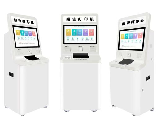 Kiosk tự phục vụ với phần mềm tùy chỉnh và màn hình cảm ứng kim loại