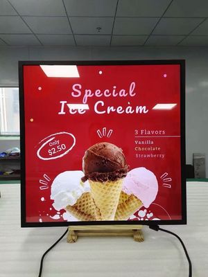 33Màn hình quảng cáo LCD kim loại 2 inch với tỷ lệ màn hình 1: 1 cho biển báo kỹ thuật số