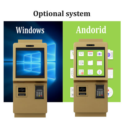 Kiosk tự đặt hàng màn hình cảm ứng dung lượng 24 inch với độ phân giải 1920X1080 và thiết kế gắn tường để đặt hàng thực phẩm trong nhà