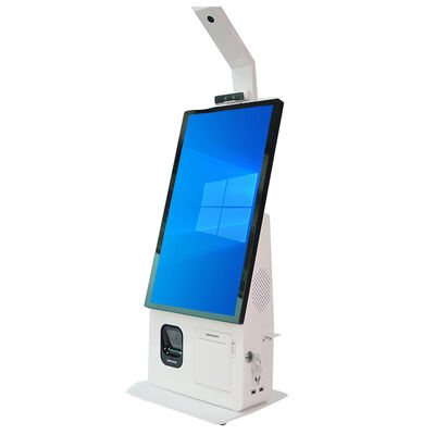 POS Kiosk Hệ thống tất cả trong một với màn hình cảm ứng dung lượng Máy in nhiệt 80mm và máy đọc thẻ NFC để tự phục vụ thanh toán