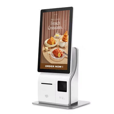 Estar Desktop 15.6 "/21.5" Kiosk tự thanh toán với nhận dạng khuôn mặt và Intel Core I3 / I5 / I7 để đặt hàng thức ăn nhanh