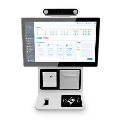 Kiosk Tự Đăng Ký Để Bàn với Màn Hình Cảm Ứng Điện Dung 10 Điểm, Tùy Chọn Android hoặc Windows, và Truyền Thông WiFi để Quản Lý Khách Thăm
