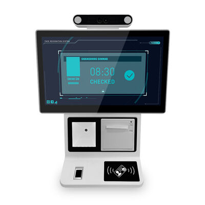 Kiosk Tự Đăng Ký Để Bàn với Màn Hình Cảm Ứng Điện Dung 10 Điểm, Tùy Chọn Android hoặc Windows, và Truyền Thông WiFi để Quản Lý Khách Thăm