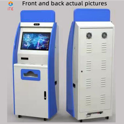 Kiosk tự thanh toán với màn hình cảm ứng 10 điểm có dung lượng Máy chấp nhận tiền mặt và máy phát thẻ màn hình LCD TFT
