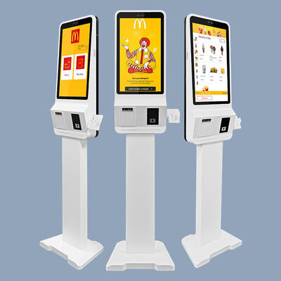21.5/23.8/32 Inch Floor Standing Self Ordering Kiosk với SDK Android / Windows OS Kiosk thanh toán màn hình cảm ứng cho siêu thị